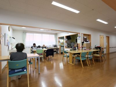 明るい共有スペース