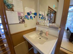 洗面台のまわりの様子