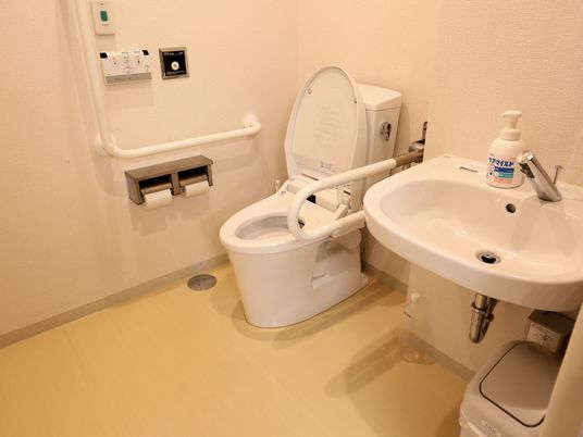 手すり付きトイレ空間