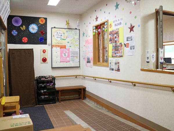 星型の飾り付き廊下