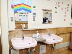 温かみのある洗面台