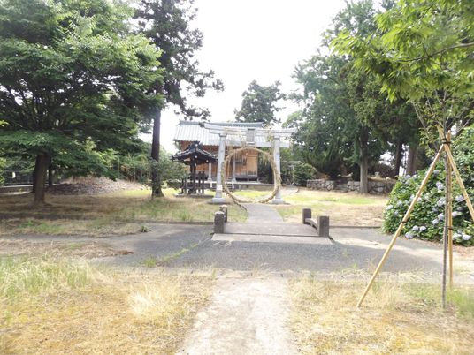 囲まれた庭園