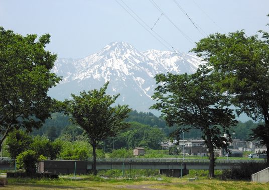 緑と山の風景