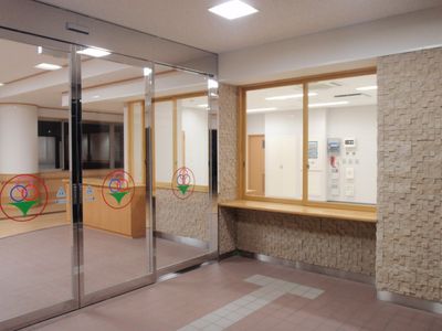 明るいエントランス
