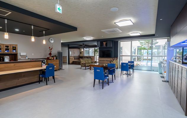 広々とした共有スペース