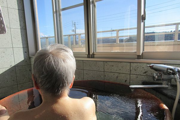 リラックスした浴室