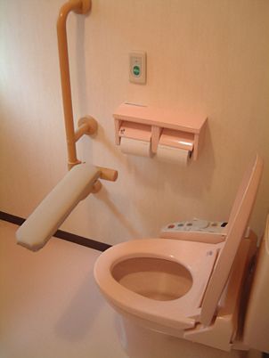 安全性が考慮されたトイレ