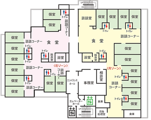 施設の間取り図