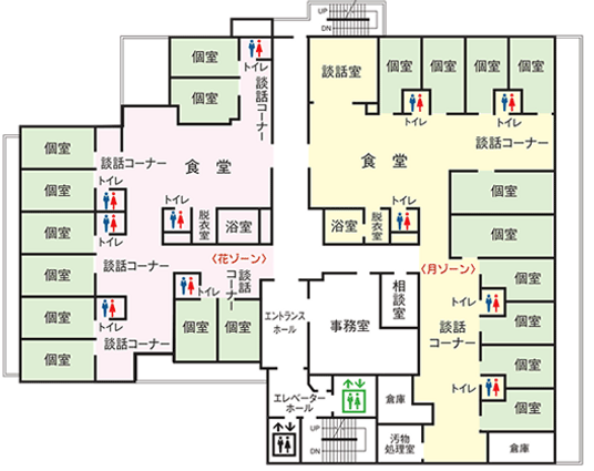 施設の間取り図