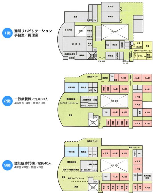 施設のフロア図面
