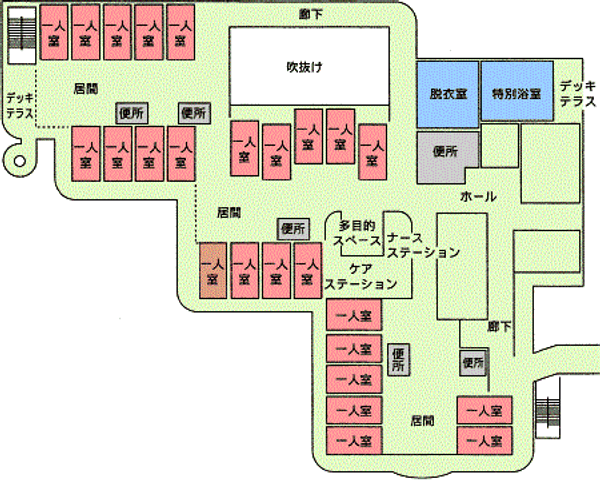 広い施設の図面