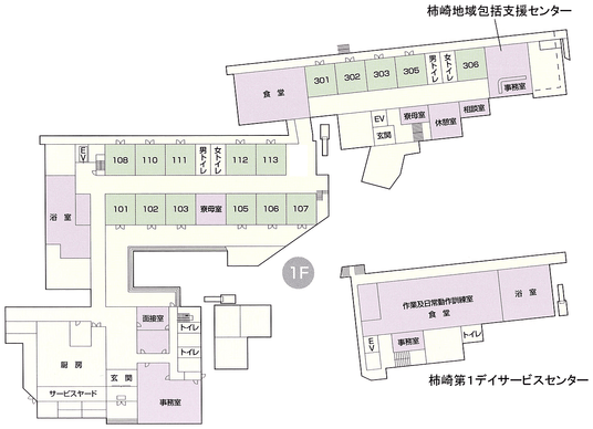 施設の間取り図