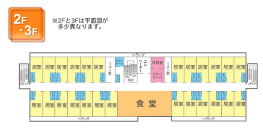 2F/3Fフロア図