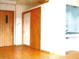 明るい居室のドアと窓