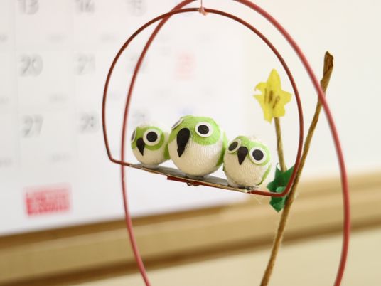手作りの鳥の装飾