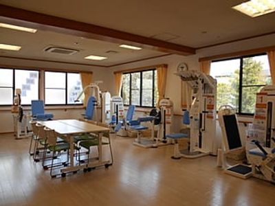 明るい機能訓練室