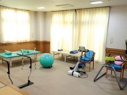 明るい機能訓練室