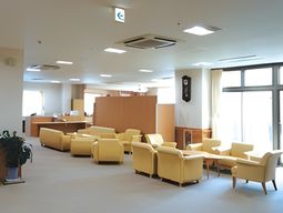 ゆったりしたロビーの様子