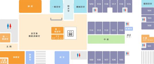 施設案内の見取り図