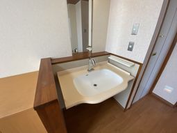 洗面台のある清潔な室内