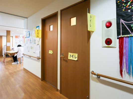 廊下にある活動の案内