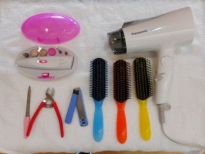 ヘアケア用品が並んだ風景