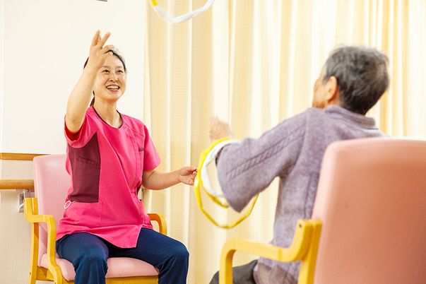 自然光差し込む室内