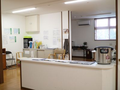 明るい応接スペース