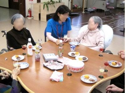 スタッフと利用者の交流