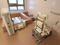 清潔な浴室設備