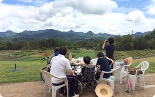 自然を楽しむ風景