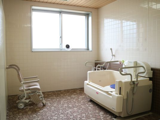 清潔な介護用浴室