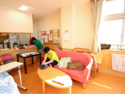 日差しの入る居室