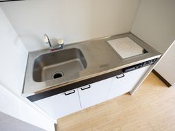 シンプルな設備のキッチン