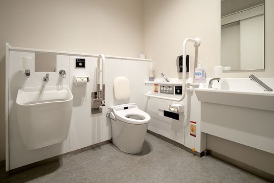 快適な設備のトイレ