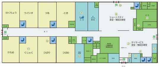 施設のフロアマップ