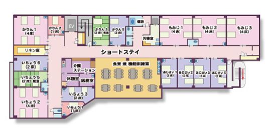施設の間取り図