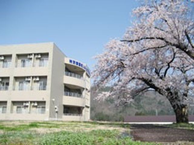 桜と建物の外観 外観   春らしい桜が建物のそばに広がり、明るい雰囲気が感じられます。就業前に、周囲の景色もあわせて確認しやすい環境です。
