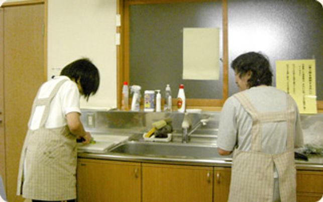 調理の様子キッチン