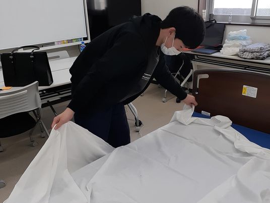 快適なベッドメイキング部屋