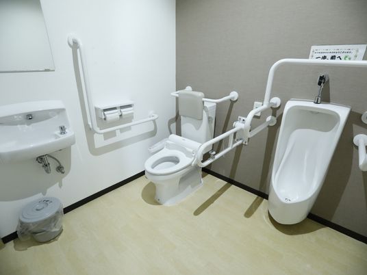バリアフリー設計のトイレ
