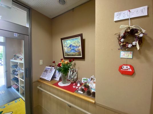 装飾がある廊下