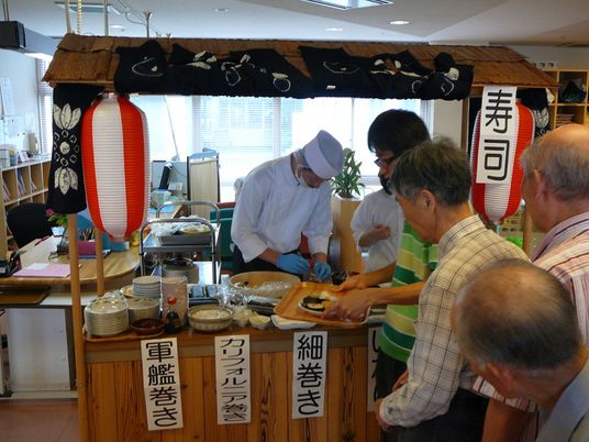 寿司を提供するイベント