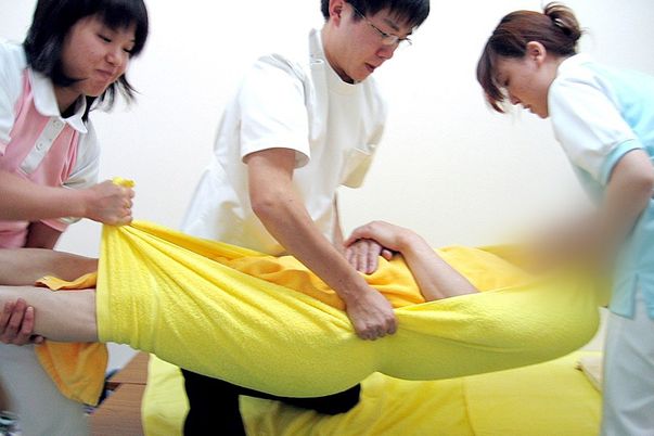 訓練を受ける様子