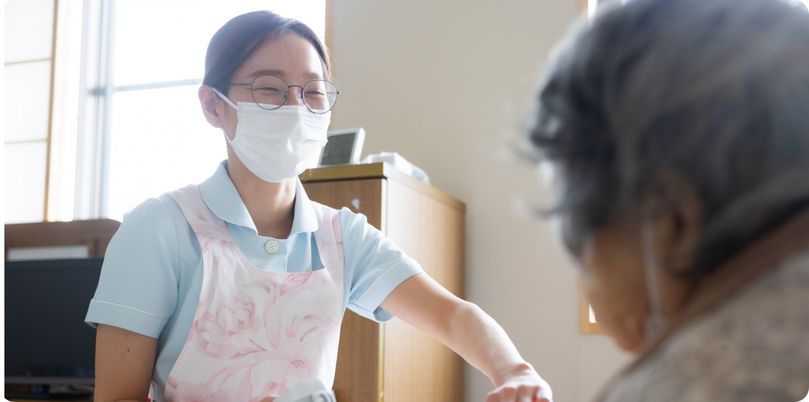 優しいケアの室内