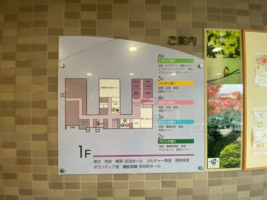 各階案内図の掲示物