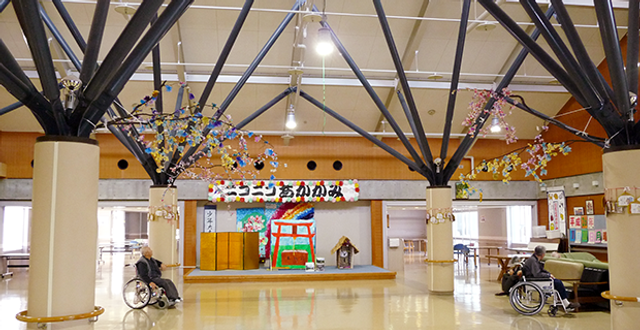 広々とした共有スペース