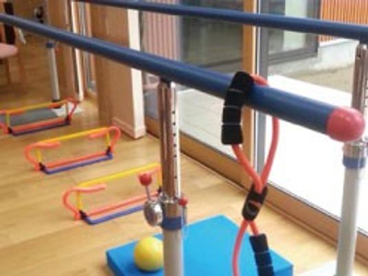 訓練器具が並ぶ機能訓練室