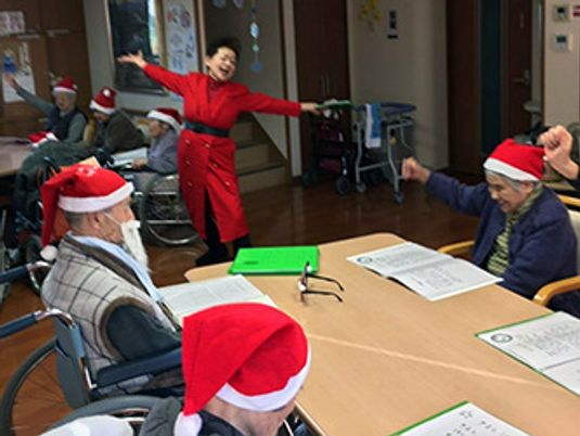 クリスマスイベントの多目的室