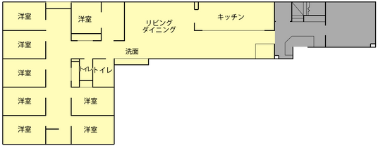 広いリビングダイニング